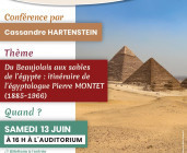 Conférence : Du Beaujolais aux sables de l'Egypte : Itinéraire de l'Egyptologue Pierre Montet (1885-1966)