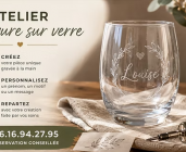 Atelier gravure sur verre