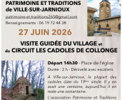 Visite guidée du village de Ville-sur-Jarnioux et du circuit les cadoles de Collonge