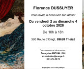 Exposition dans l'atelier de Florence Dussuyer