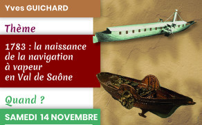 Conférence : 1783 : la naissance de la navigation à vapeur en Val de Saône