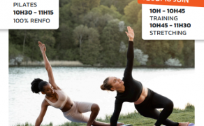 Séance outdoor au lac du colombier by l'appart fitness Anse