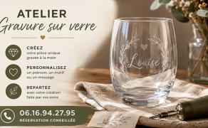 Atelier gravure sur verre