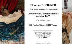 Exposition dans l'atelier de Florence Dussuyer