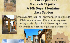 Visite insolite et contée sous forme de quizz