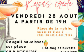 Soirée créole, repas et feu d'artifice