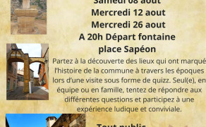 Visite insolite et contée sous forme de quizz