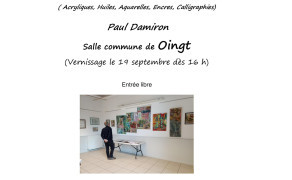 Exposition de peintures de Paul Damiron
