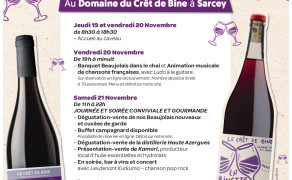 Beaujolais Nouveau au domaine du Crêt de Bine