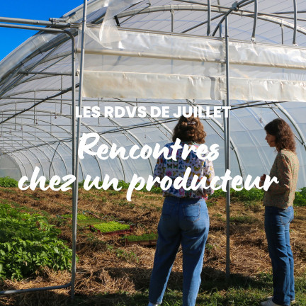 Rencontres chez un producteur - le programme de juillet 

Le concept ? Découvrez l'agriculture beaujolaise, racontée par un.e producteur.ice passionné.e suivie d'une dégustation des produits de l'exploitation ! 

Zoom sur les rdvs du mois de juillet : 

Gan Eden - Dimanche 5 juillet : Dans son havre de paix, en pleine nature, suivez la guide et arpentez son jardin d'herbes aromatiques et médicinales.

Ferme Enimie - Dimanche 12 juillet : Découvrez une ferme vivante et diversifiée : vaches salers, chèvres, poules, chevaux et âne. Maraîchage, plantes aromatiques et vignes complètent ce lieu authentique, riche de bons produits à déguster !

Le Jardin Comestible - Dimanche 19 juillet : Visitez cette micro-pépinière spécialisée dans les arbres fruitiers et les plantes comestibles ou utilitaires moins classiques destinées aux jardin-forêts.

Distillerie Chênaie - Dimanche 26 juillet : Ces deux amis vous proposent de découvrir leur Whisky Beaujolais et les secrets de fabrication de ce spiritu
