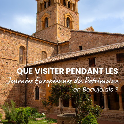Les Journées Européennes du Patrimoine approchent ! 

Rendez-vous le samedi 19 et dimanche 20 septembre pour une édition 2026 promet de belles visites de notre patrimoine du Beaujolais.

?Découvrez le programme des Journées Européennes du Patrimoine sur notre site Web dès maintenant avec plus de 80 référencés dans tout le Beaujolais : 
https://www.beaujolais-tourisme.com/journees-europeennes-du-patrimoine.html

Les acteurs du territoire vous ouvrent leurs portes pour des visites exceptionnelles et parfois exclusives, voici une sélection en photos. 

Rendez-vous le samedi 19 et dimanche 20 septembre 2026.

Quels seront vos coups de cœur cette année ?

#beaujolais #jep #journeeespatrimoine #agendaseptembre #patrimoine